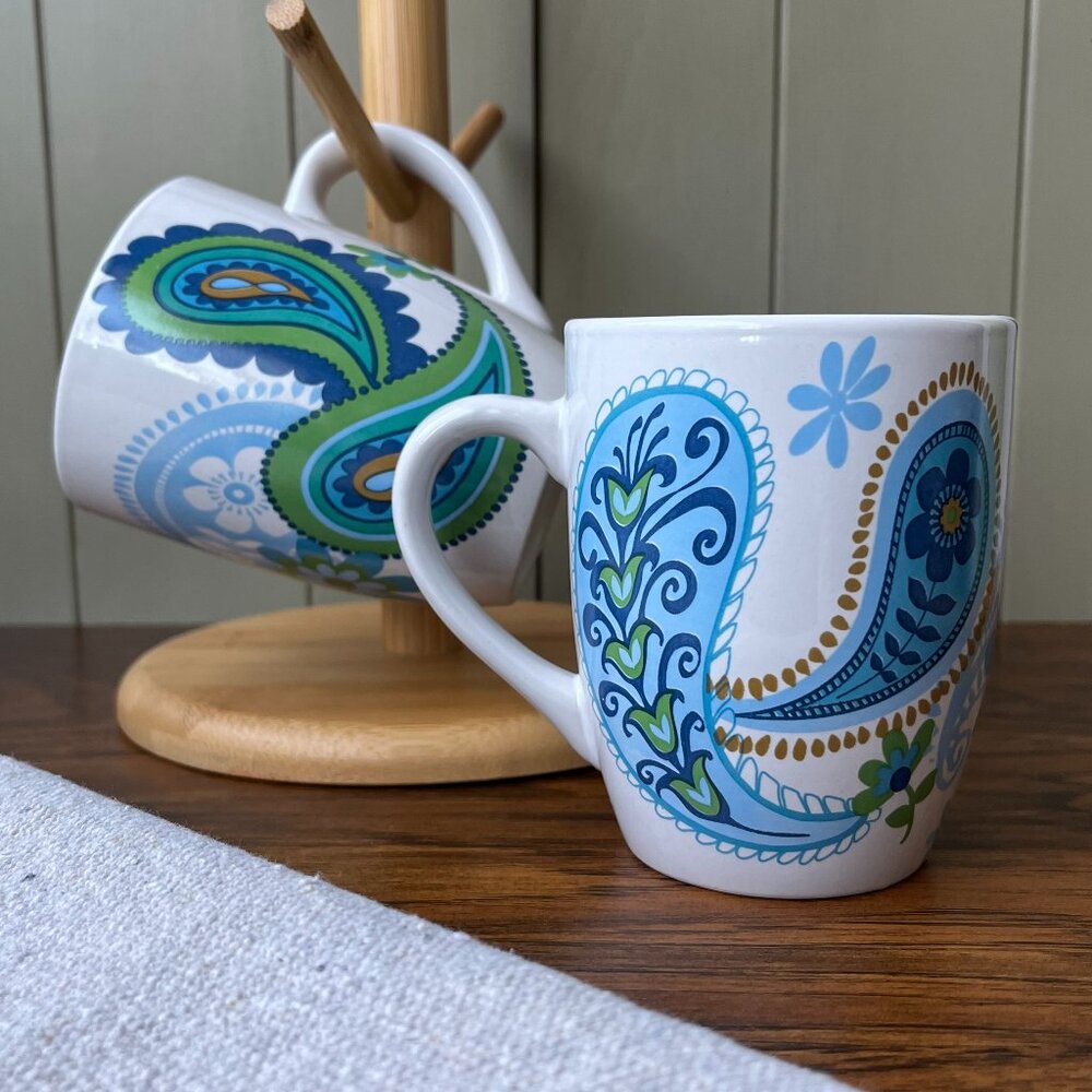 Royal Norfolk Blue Paisley 2 Mugs